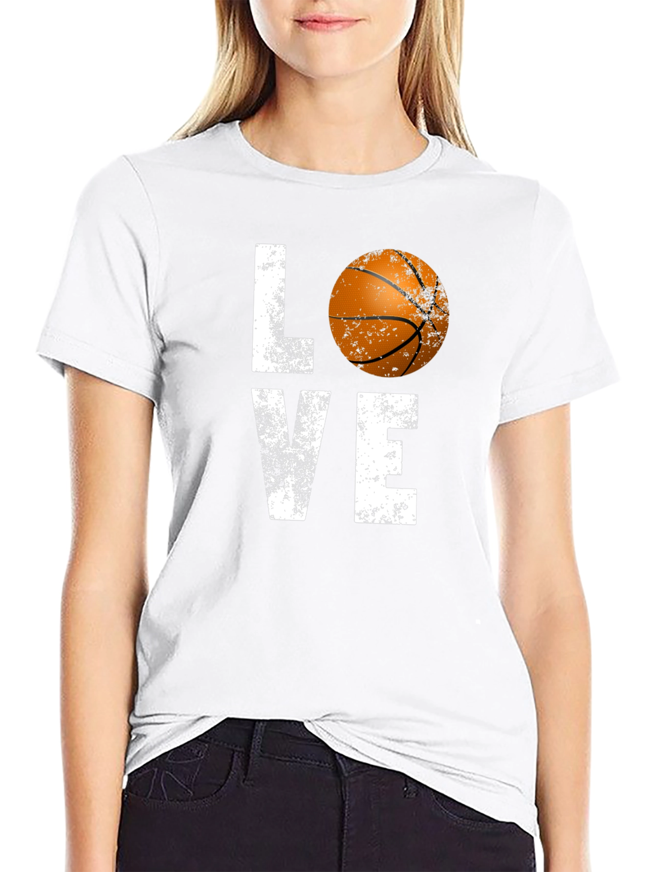 Camiseta Negra Love Basketball