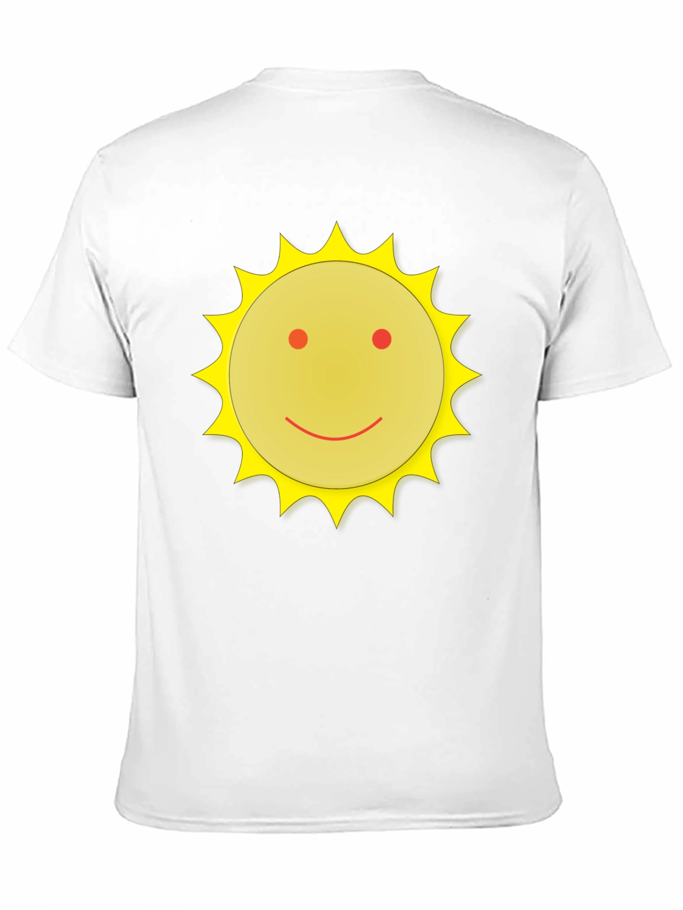 Camiseta Negra con Sol Sonriente - Casual y Divertida