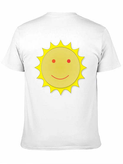 Camiseta Negra con Sol Sonriente - Casual y Divertida