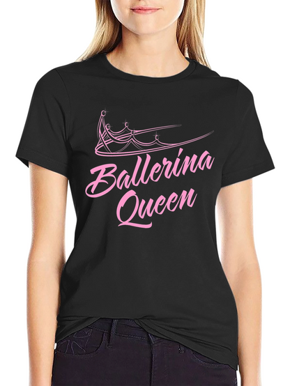 Camiseta Negra Ballerina Queen