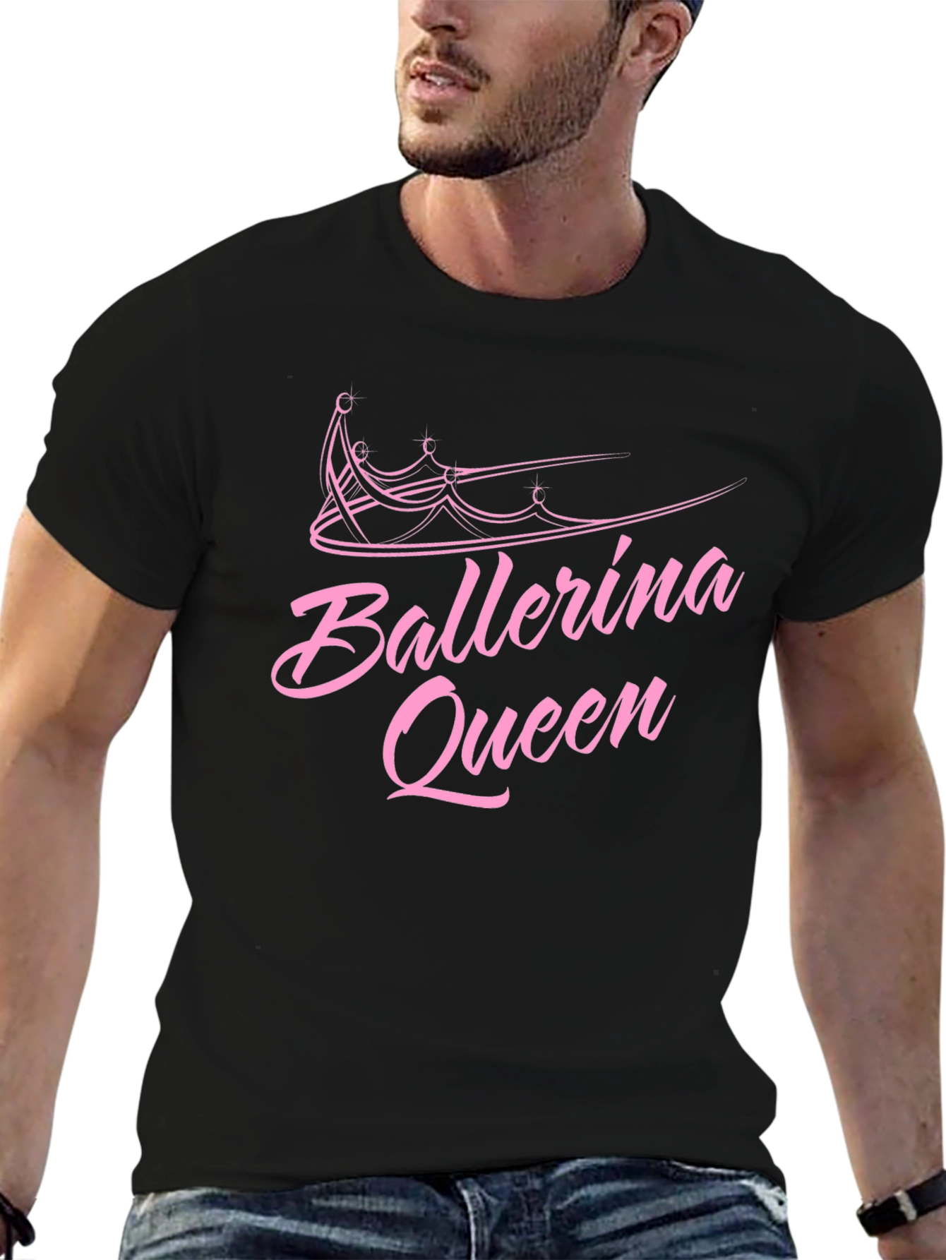 Camiseta Negra Ballerina Queen