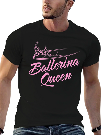 Camiseta Negra Ballerina Queen