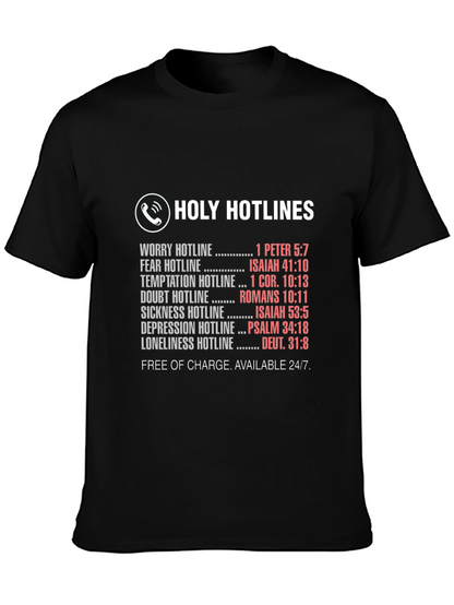 Camiseta Unisex Holy Hotlines - Ayuda Espiritual 24/7