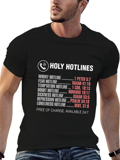 Camiseta Unisex Holy Hotlines - Ayuda Espiritual 24/7