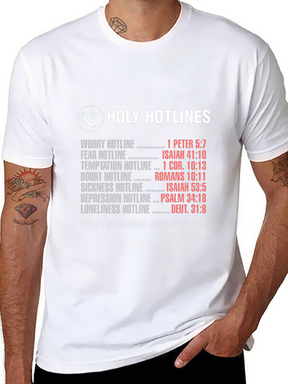 Camiseta Unisex Holy Hotlines - Ayuda Espiritual 24/7