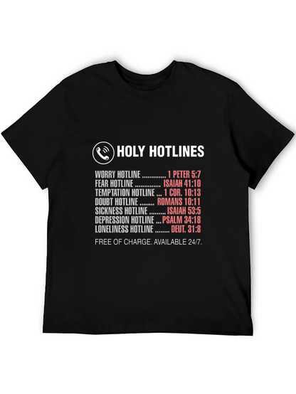Camiseta Unisex Holy Hotlines - Ayuda Espiritual 24/7