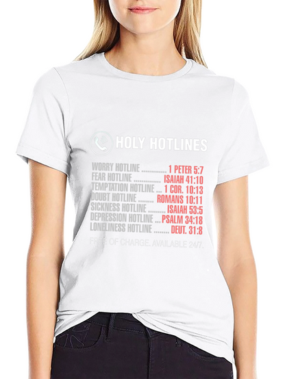 Camiseta Unisex Holy Hotlines - Ayuda Espiritual 24/7