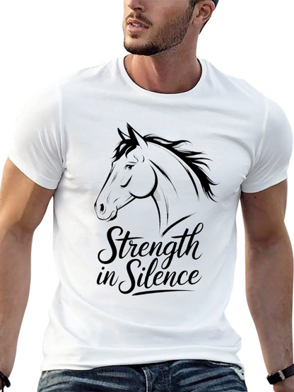 Camiseta Negra Fuerza en Silencio