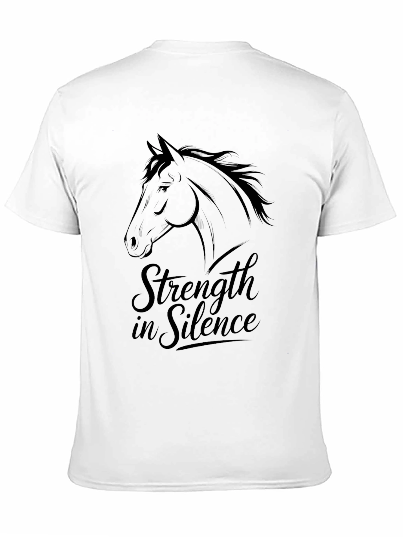 Camiseta Negra Fuerza en Silencio