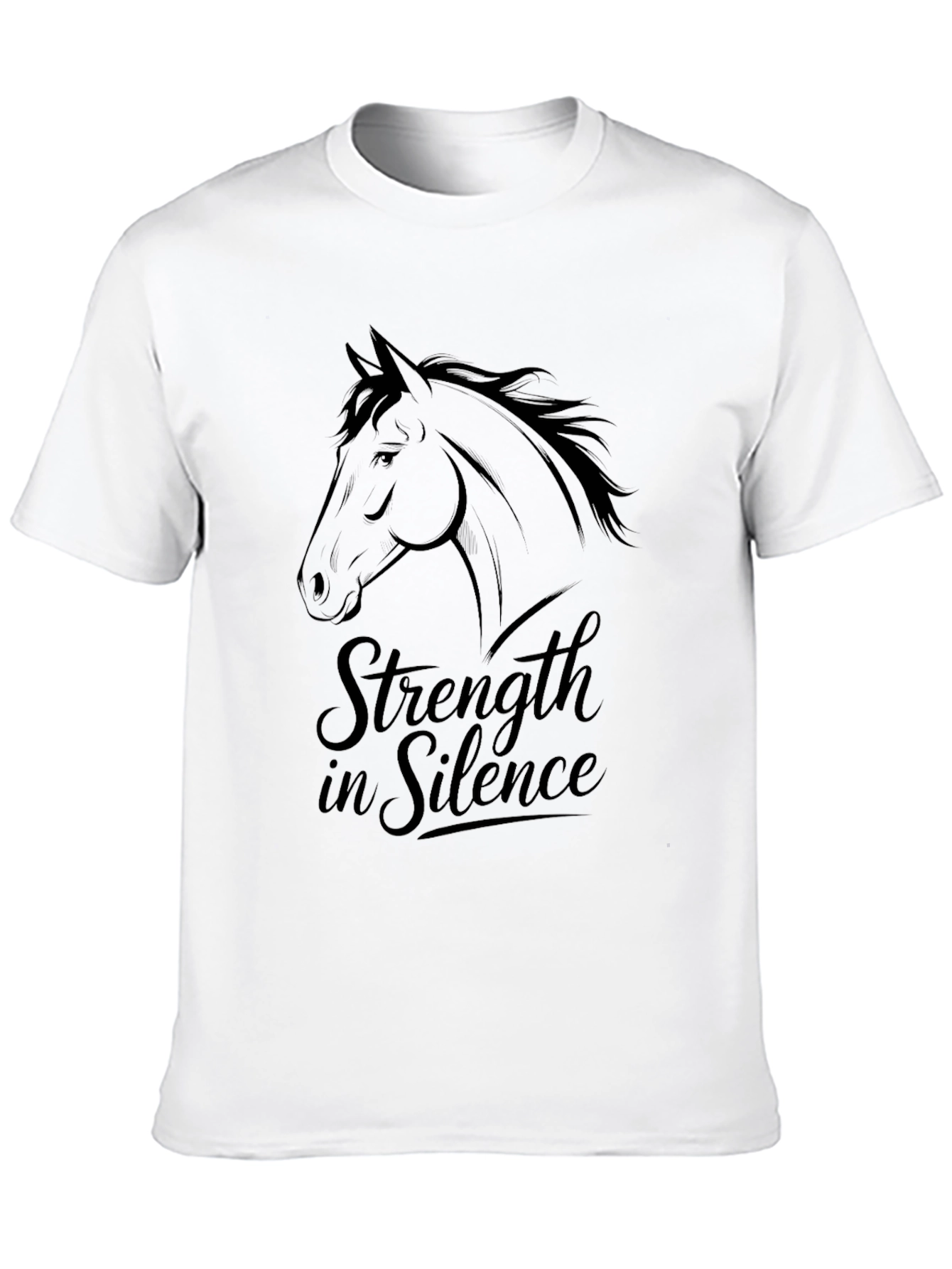 Camiseta Negra Fuerza en Silencio