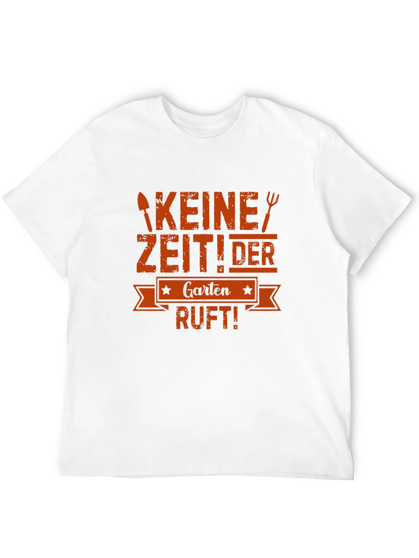 Camiseta Negra Keine Zeit! Der Garten Ruft!