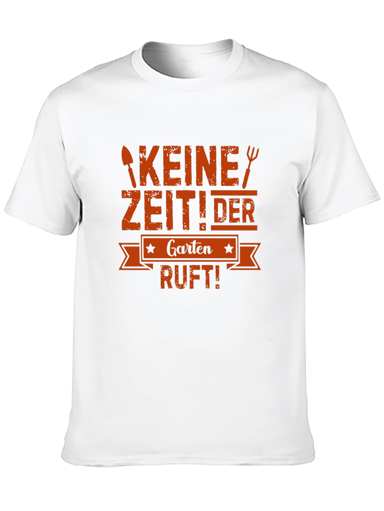 Camiseta Negra Keine Zeit! Der Garten Ruft!