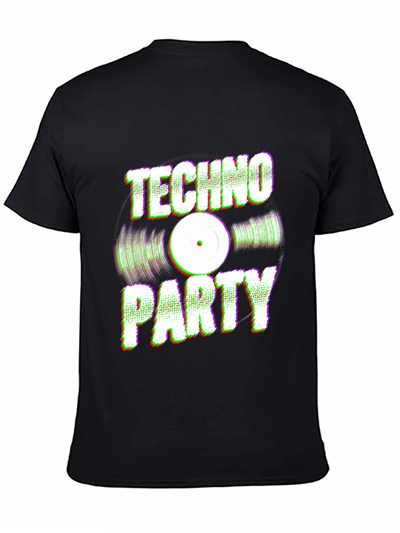 Camiseta Negra Techno Party