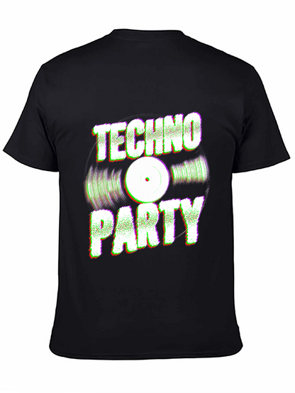 Camiseta Negra Techno Party