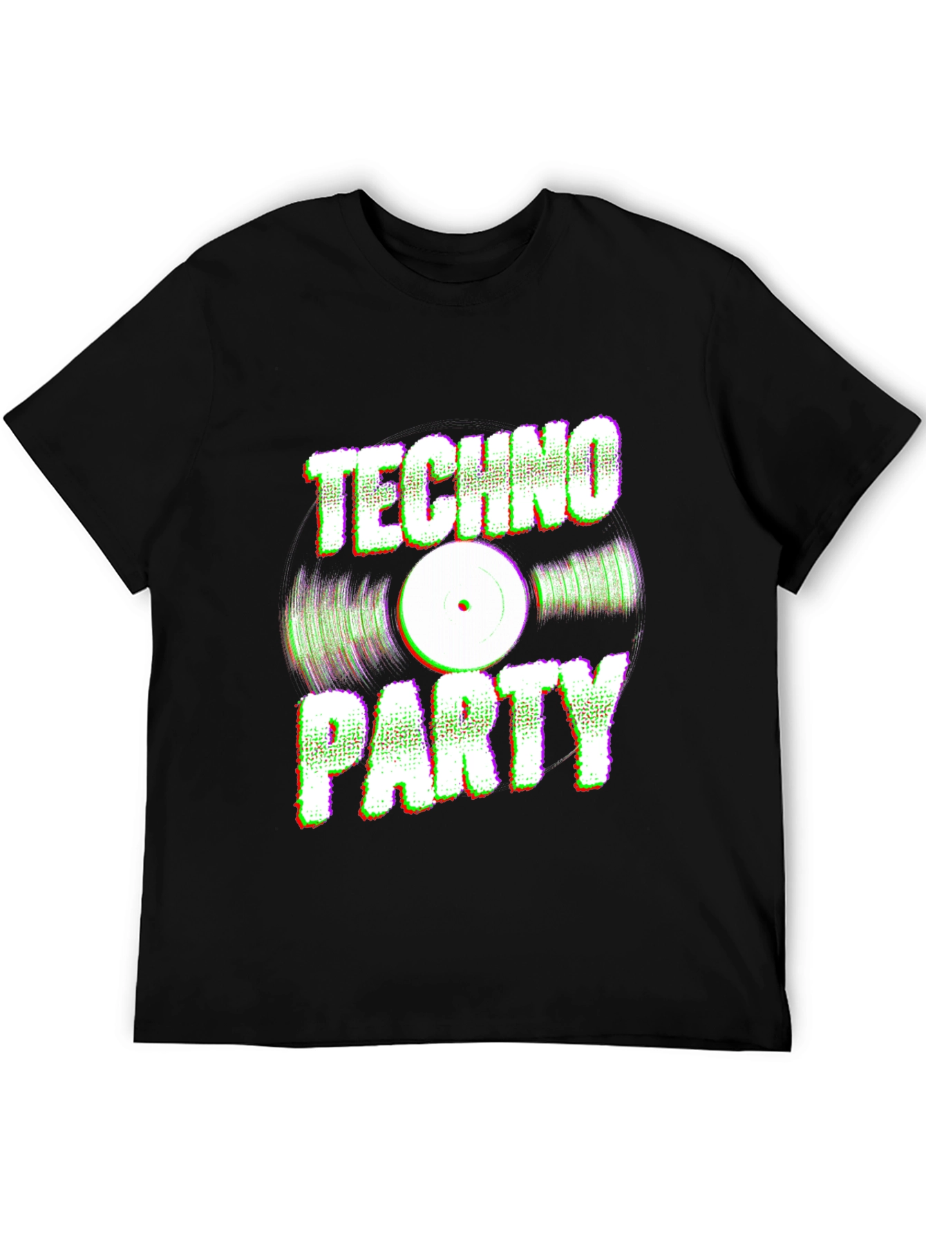 Camiseta Negra Techno Party