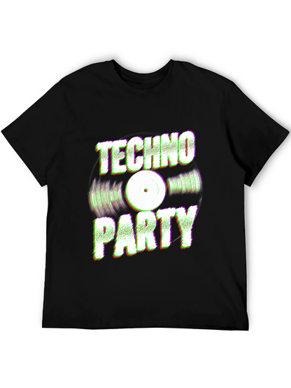 Camiseta Negra Techno Party