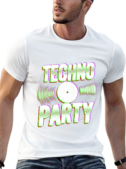 Camiseta Negra Techno Party