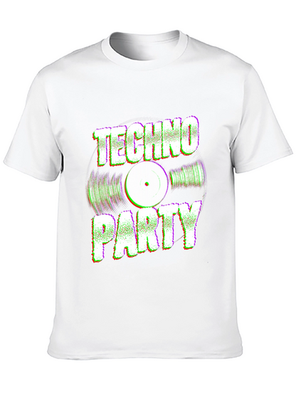 Camiseta Negra Techno Party