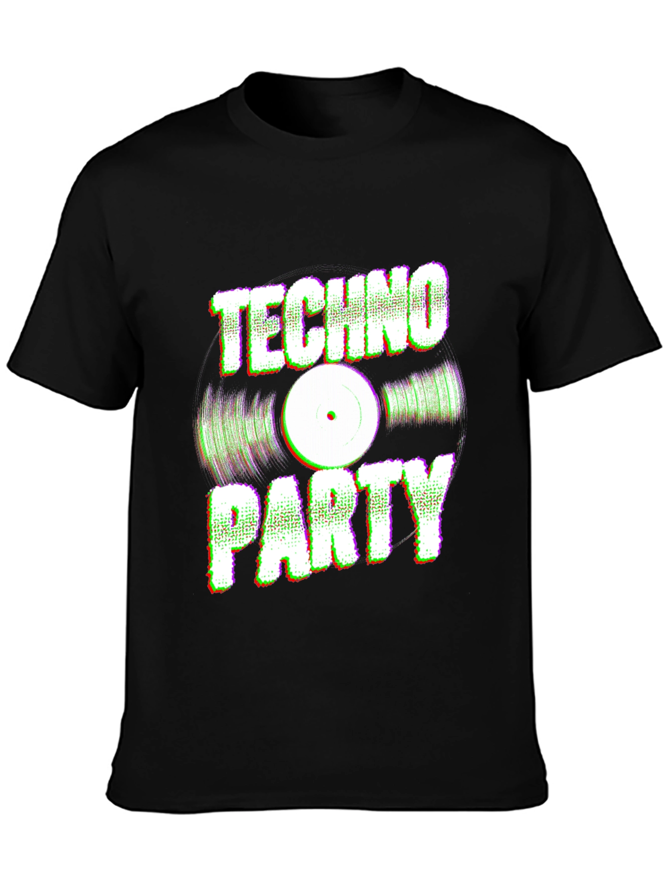 Camiseta Negra Techno Party