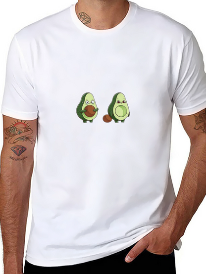 Camiseta Negra con Diseño de Aguacates