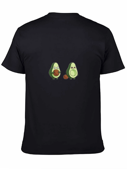 Camiseta Negra con Diseño de Aguacates
