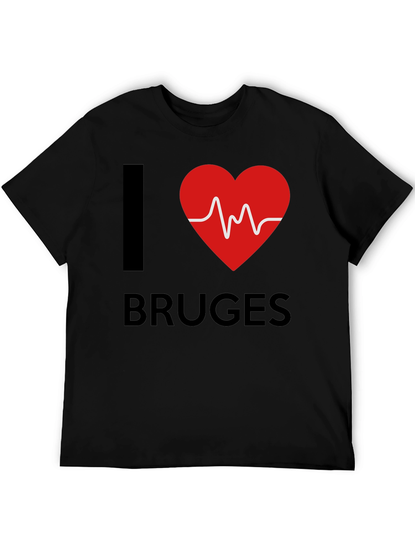 Camiseta Negra I ❤️ Bruges