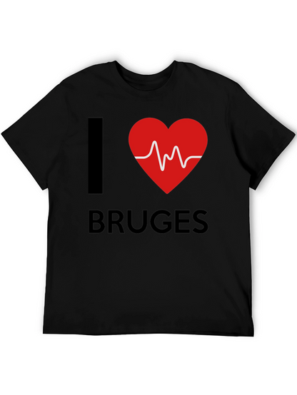 Camiseta Negra I ❤️ Bruges