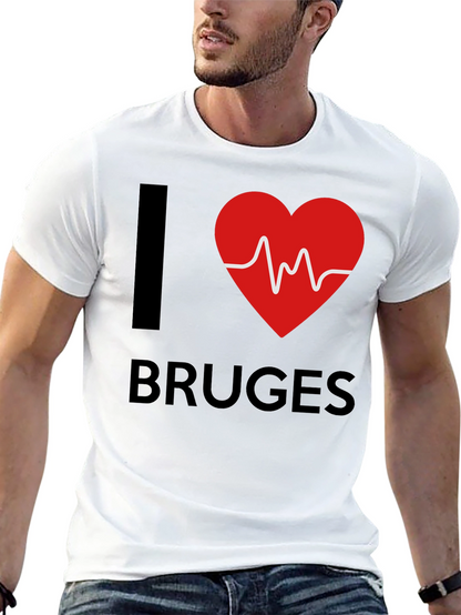 Camiseta Negra I ❤️ Bruges