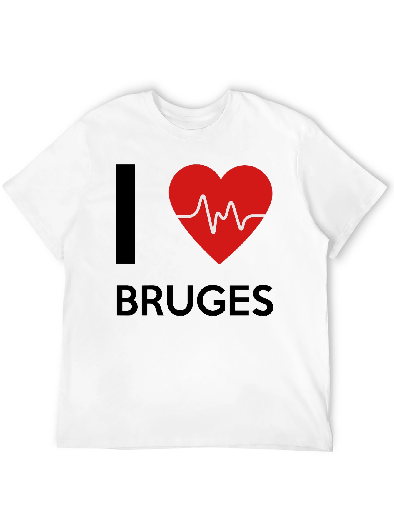 Camiseta Negra I ❤️ Bruges
