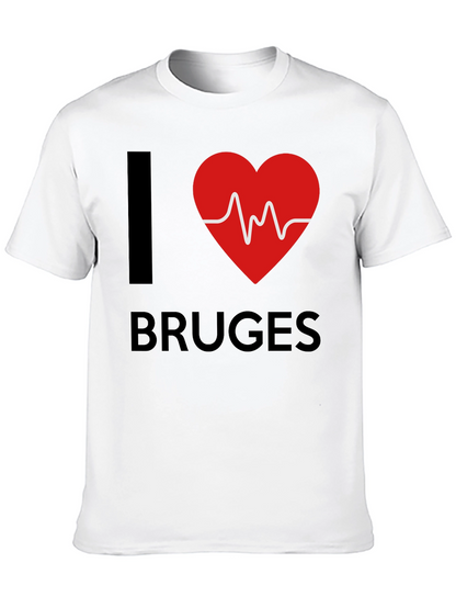 Camiseta Negra I ❤️ Bruges