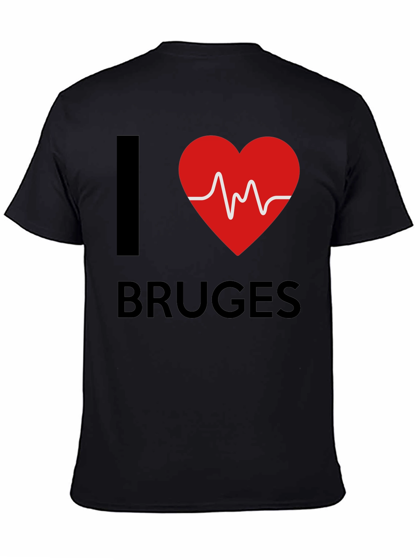 Camiseta Negra I ❤️ Bruges