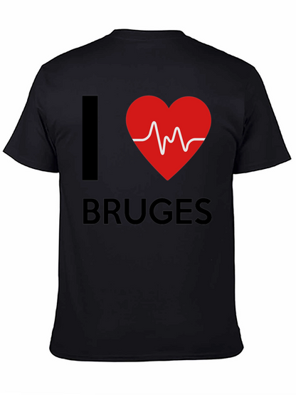 Camiseta Negra I ❤️ Bruges