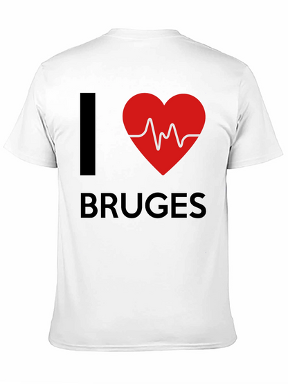 Camiseta Negra I ❤️ Bruges