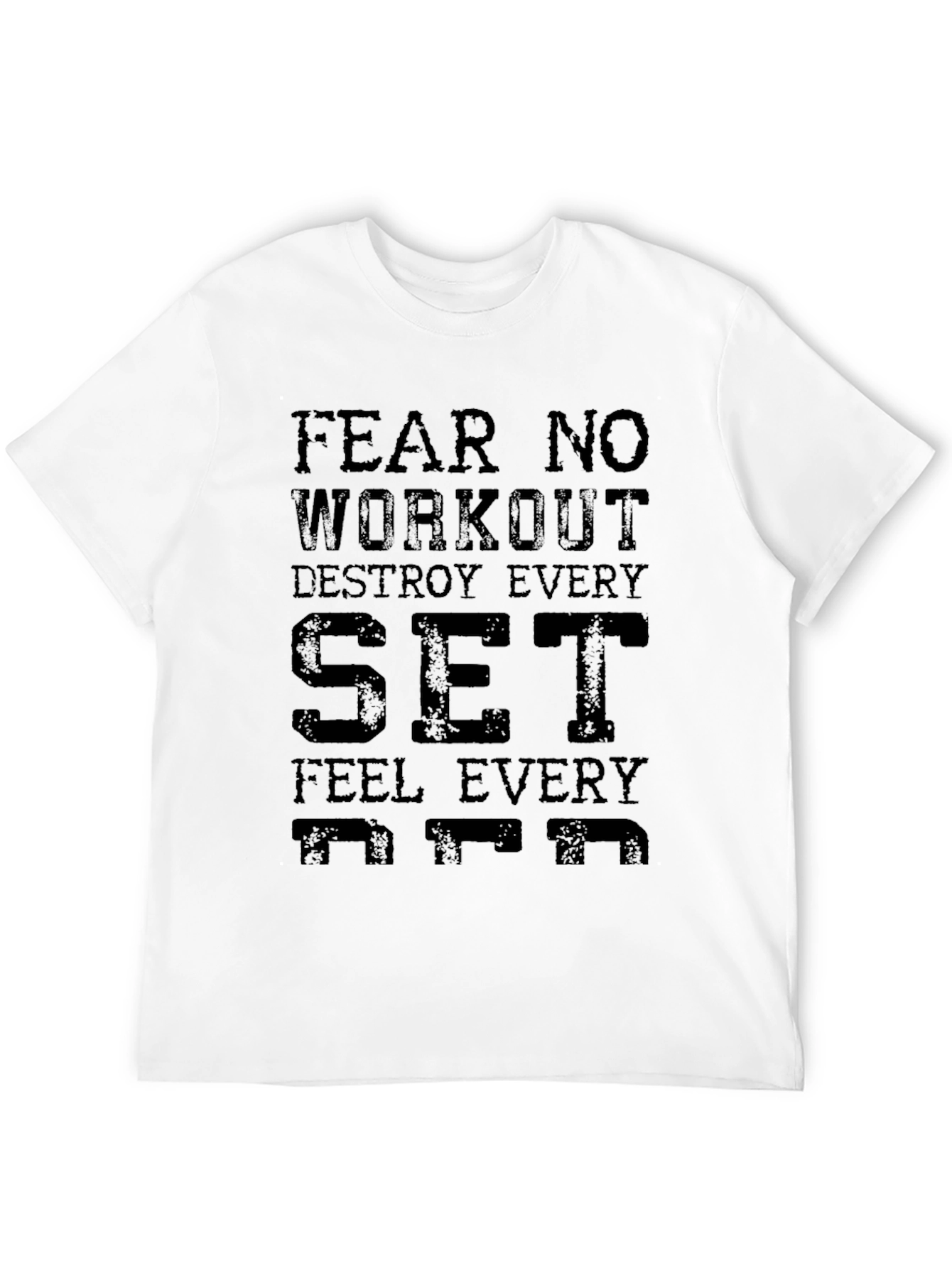 Camiseta Negra Motivacional para Entrenar
