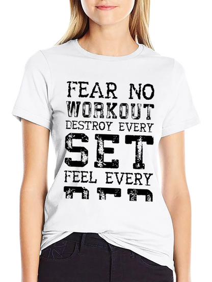 Camiseta Negra Motivacional para Entrenar