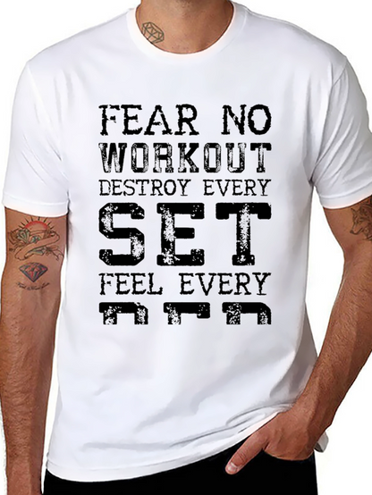 Camiseta Negra Motivacional para Entrenar