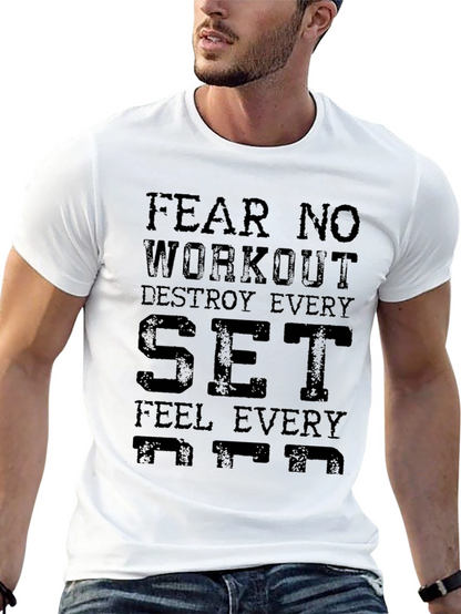 Camiseta Negra Motivacional para Entrenar