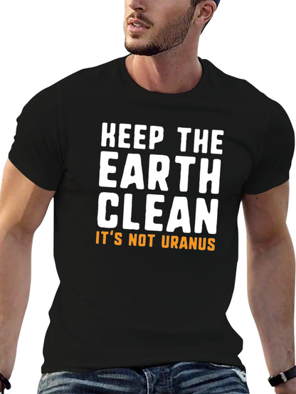 Camiseta Keep the Earth Clean Negra