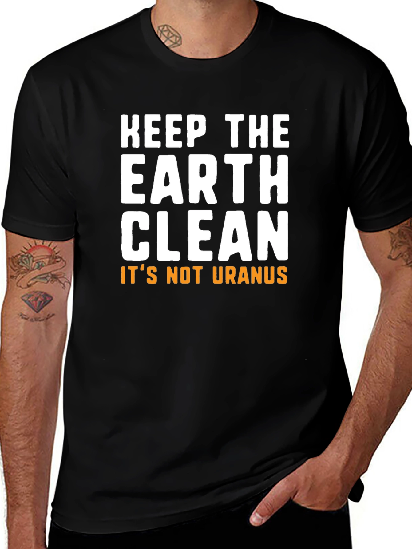Camiseta Keep the Earth Clean Negra