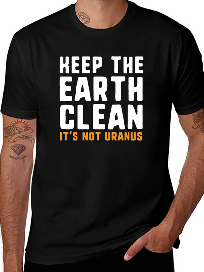 Camiseta Keep the Earth Clean Negra