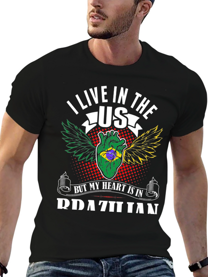 Camiseta Mi Corazón Brasileño