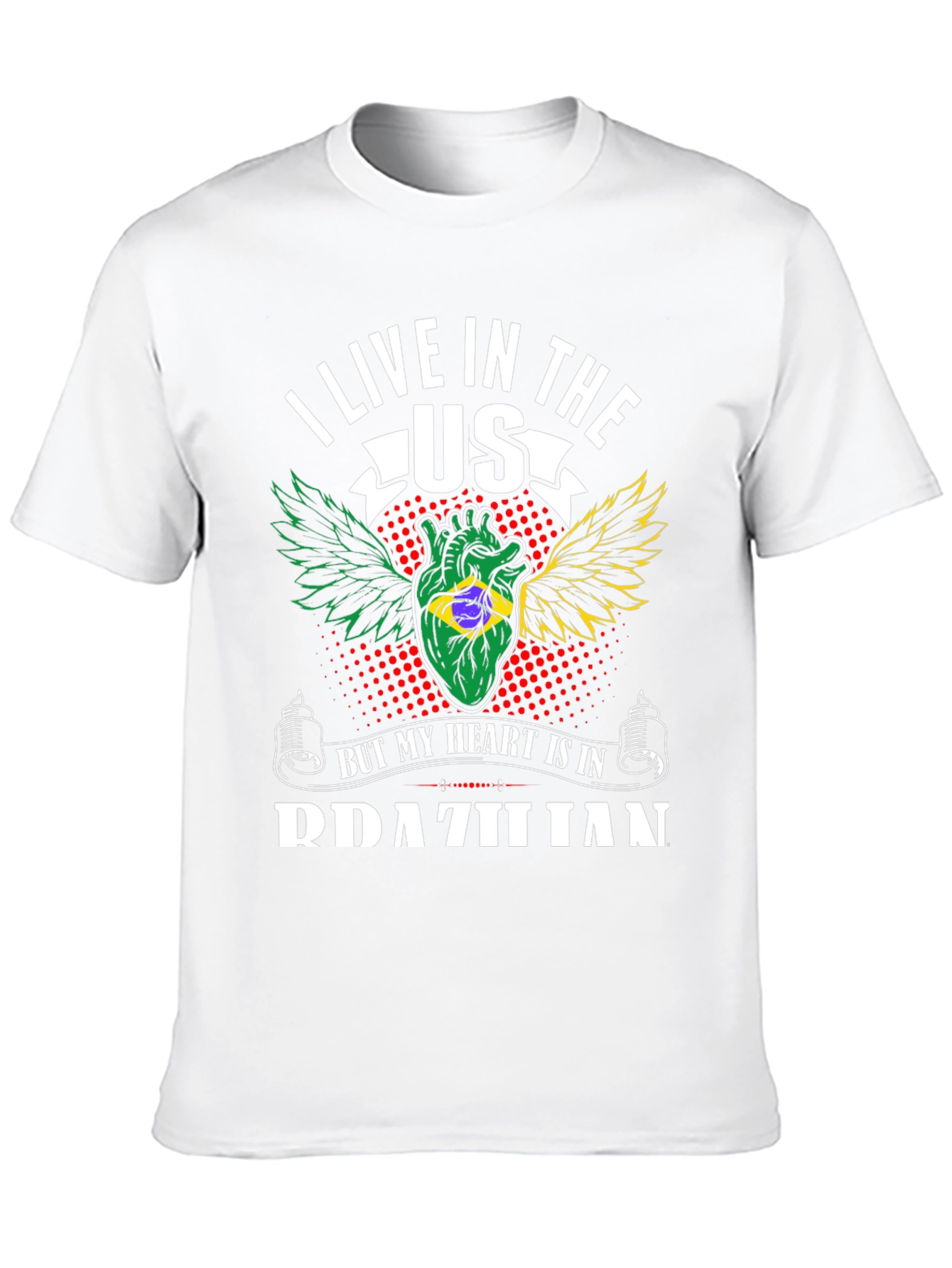Camiseta Mi Corazón Brasileño