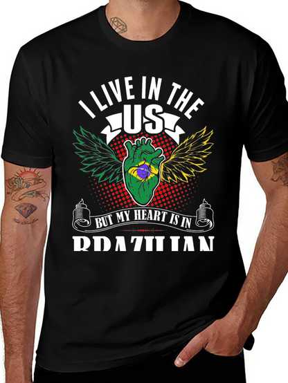 Camiseta Mi Corazón Brasileño