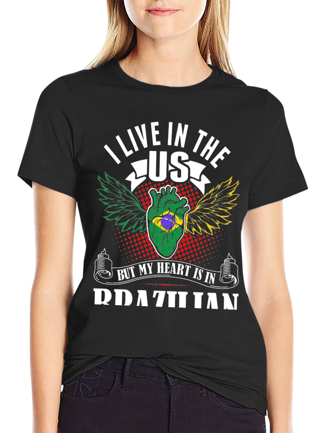 Camiseta Mi Corazón Brasileño