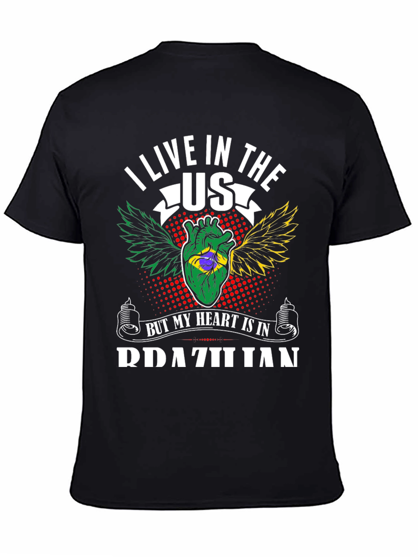 Camiseta Mi Corazón Brasileño
