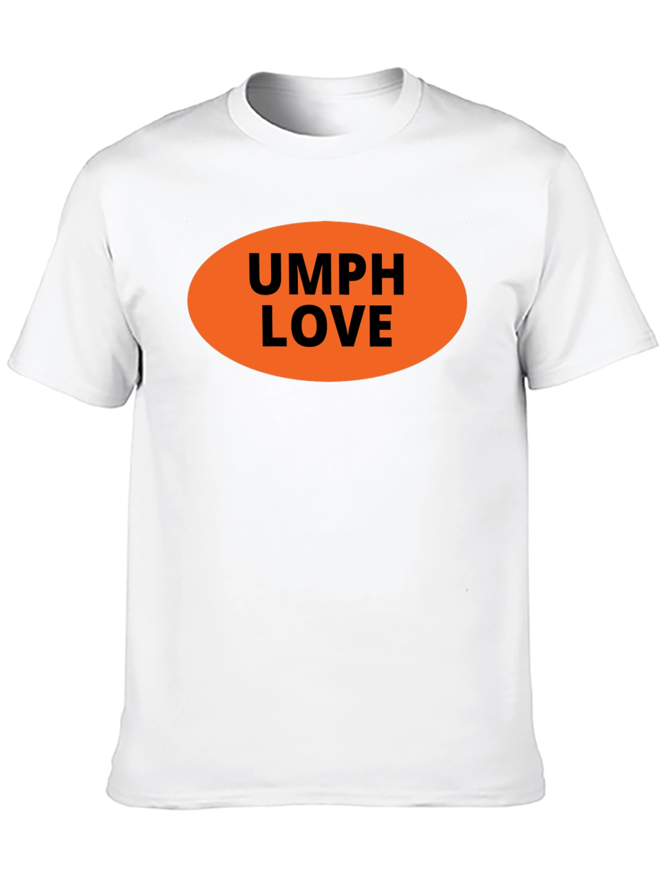 Camiseta Negra UMPH LOVE Naranja