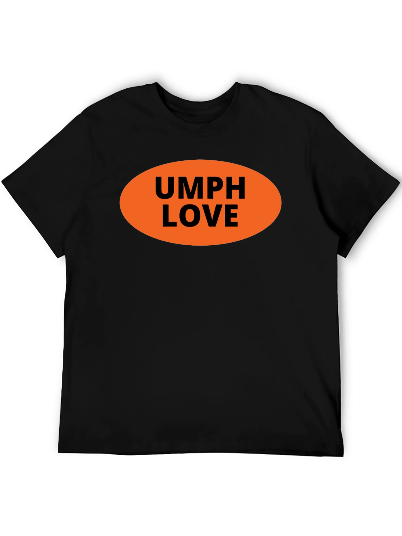 Camiseta Negra UMPH LOVE Naranja