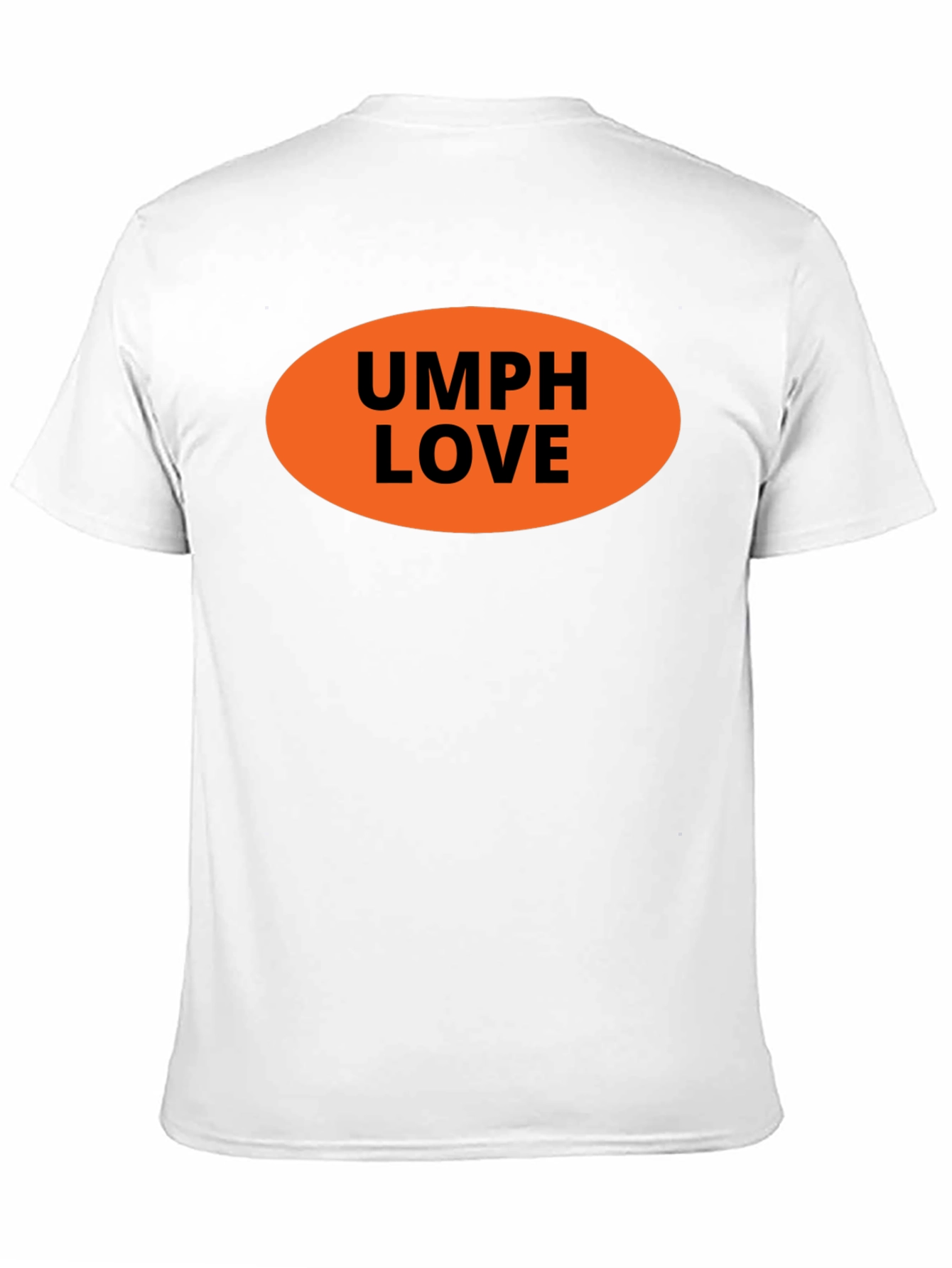 Camiseta Negra UMPH LOVE Naranja
