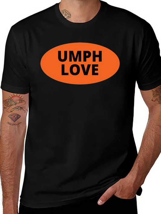 Camiseta Negra UMPH LOVE Naranja