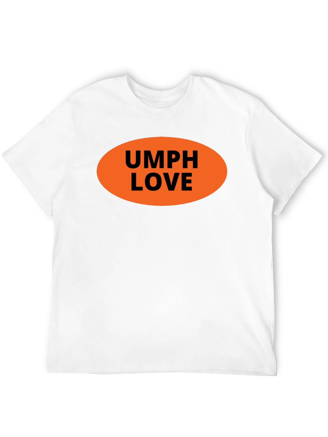 Camiseta Negra UMPH LOVE Naranja